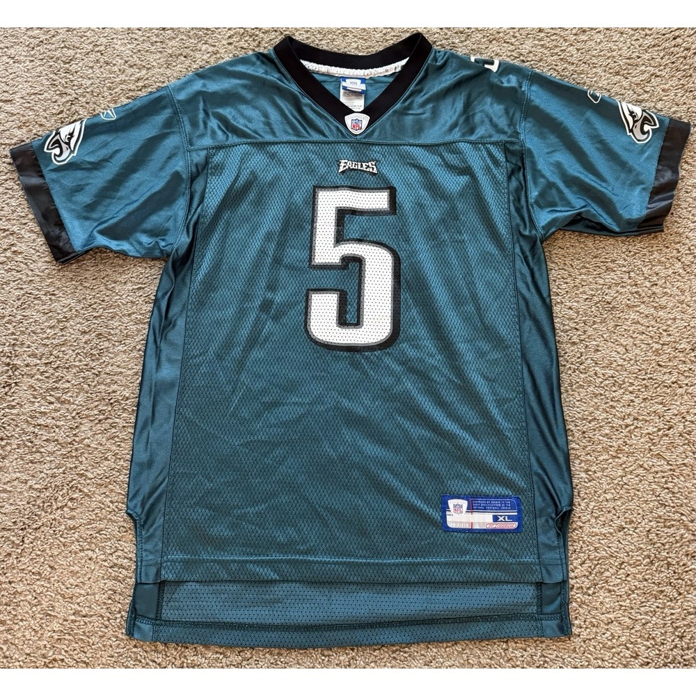 Vintage Kids Reebok Donovan McNabb Philadelphia Eagles Jersey Youth XL Green